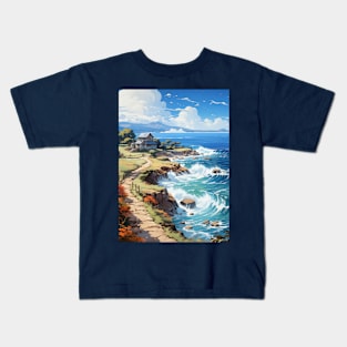 Vacation home by the sea Kids T-Shirt